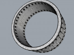 ring piano 3D-printmodel