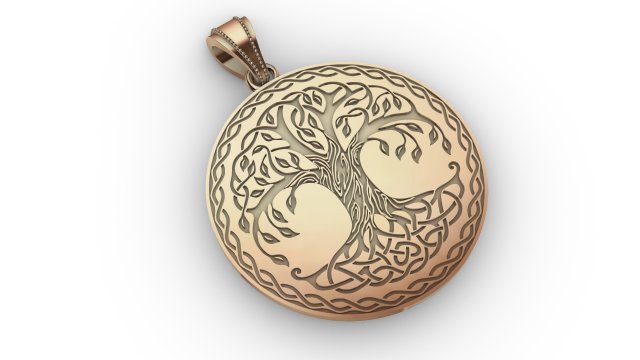pendant tree 3D Print Model .c4d .max .obj .3ds .fbx .stl .blend 