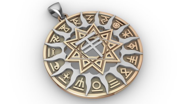slavic horoscope set 16 pieces 3D प्रिंट मॉडल .c4d .max .obj .3ds .fbx .stl .blend 