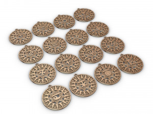 slavic horoscope set 16 pieces 3D प्रिंट मॉडल