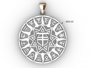 slavic horoscope set 16 pieces 3D प्रिंट मॉडल