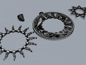 slavic horoscope set 16 pieces 3D प्रिंट मॉडल