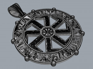pendant slavic kolovrat 3D Print Model