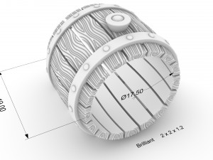 ring wooden barre 3D 프린트 모델