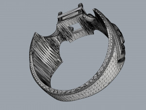 ring with citrine and heraldic lily 3D प्रिंट मॉडल