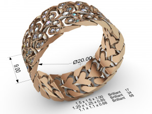 ring track 3D-Druckmodell