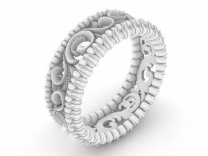 ring with patterns from two colors 3D Принт Модель