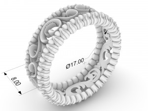 ring with patterns from two colors 3D Принт Модель