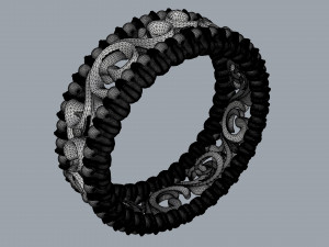 ring with patterns from two colors 3D Принт Модель