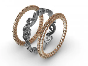 ring with patterns from two colors 3D Print Model