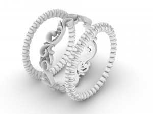 ring with patterns from two colors 3D Принт Модель