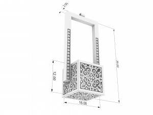 pendant cube 3D 打印模型