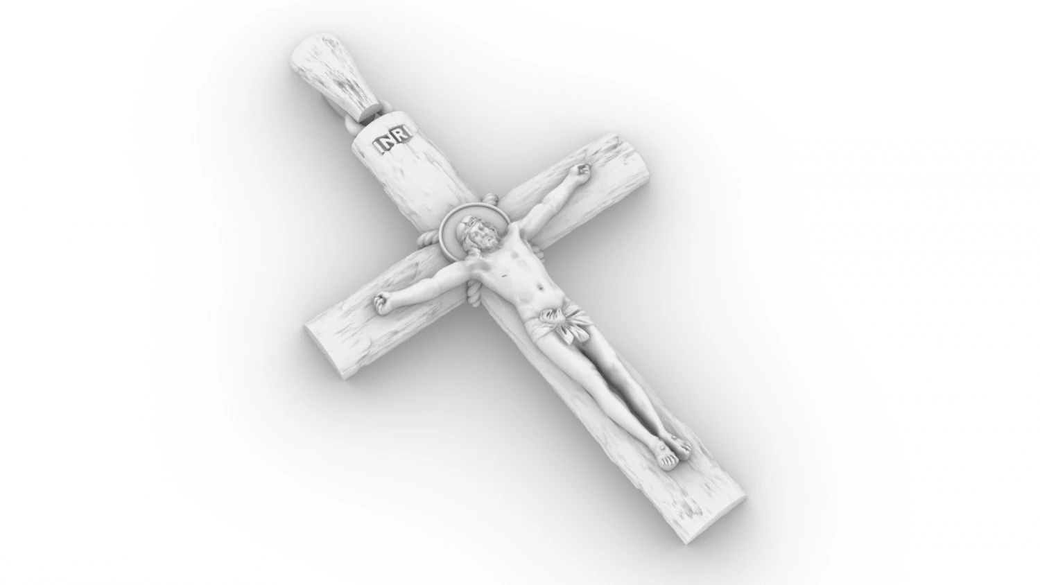 cross with savio 3D Print Model .c4d .max .obj .3ds .fbx .stl .blend 