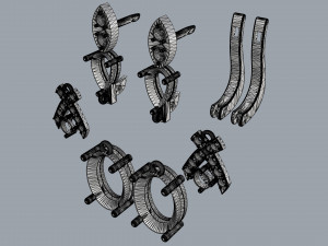 earrings emeralds with diamonds 3D Print Model