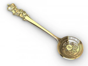 vintage spoon russian empire 3 item 3D Print Model