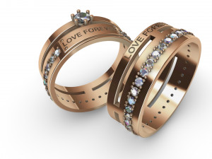rings love forever 3D-printmodel