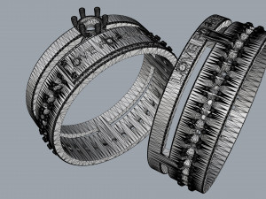 rings love forever Modèles 3D en vedette
