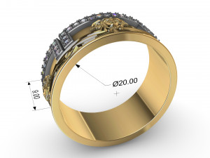 ring medusa gorgona 3D Print Model