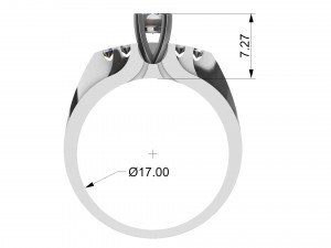womens rings with diamond Modelo de Impressão 3D