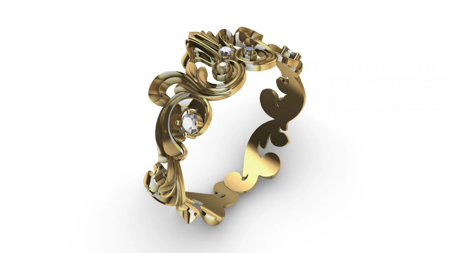 ring pattern 3D Print Model .c4d .max .obj .3ds .fbx .stl .blend 