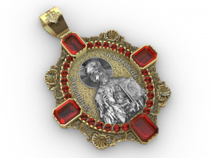 pendant with saint nicolas 3D-printmodel