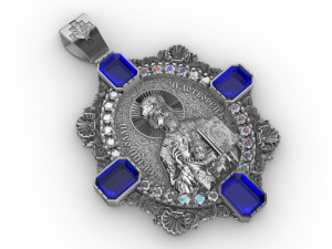 pendant with saint nicolas 3D 打印模型