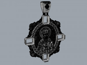 pendant with saint nicolas 3D 打印模型