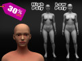 Woman Body Low-poly 3D Model