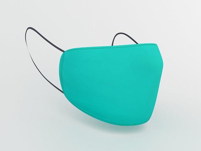 surgical mask Modelo 3D .c4d .max .obj .3ds .fbx .stl .blend 