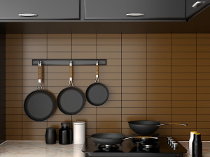 corner kitchen - cooking unit Modello 3D