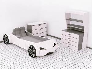 car bed model-kids bed 3Dモデル