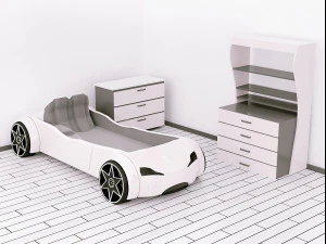 car bed model-kids bed 3D Model