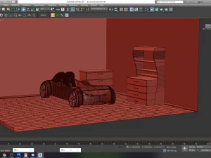 car bed model-kids bed 3D Model