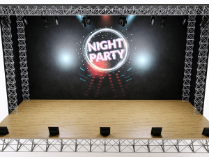 concert scene 3D Model