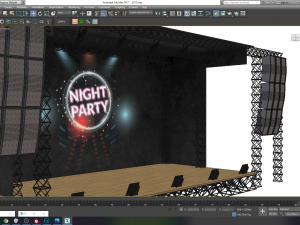 concert scene 3D Model