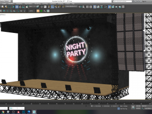 concert scene 3D Model