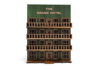 hotel pbr - old wood hotel low-poly Model 3D