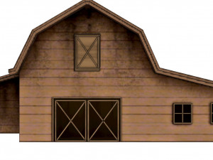 western town pbr low-poly 3D Model