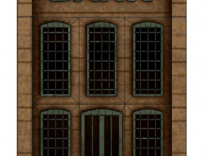 western town pbr low-poly 3D Model