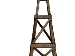 western town pbr low-poly 3D Model