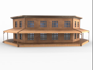 western saloon pbr low-poly 3D मॉडल