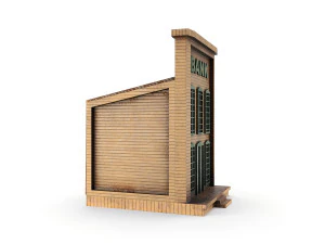 western bank pbr 3D Model