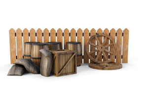 western environmental models - pbr Modelo 3D