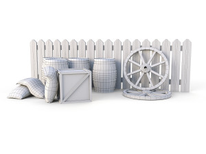 western environmental models - pbr 3D Модель