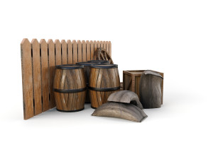 western environmental models - pbr 3D Модель