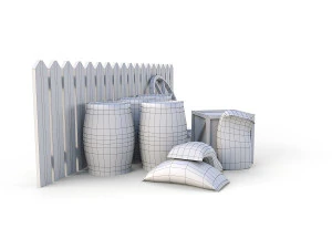 западные экологические модели - pbr 3D Модель