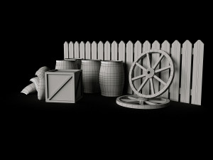 western environmental models - pbr 3D Модель
