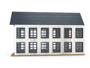 old wooden school pbr 3D Model