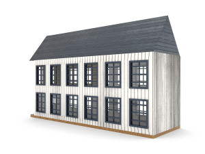 old wooden school pbr 3D Model