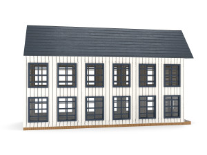 old wooden school pbr 3D Model